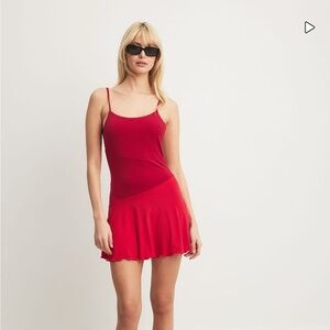 NWT NA-KD Open Back Frill MiniDress XXS